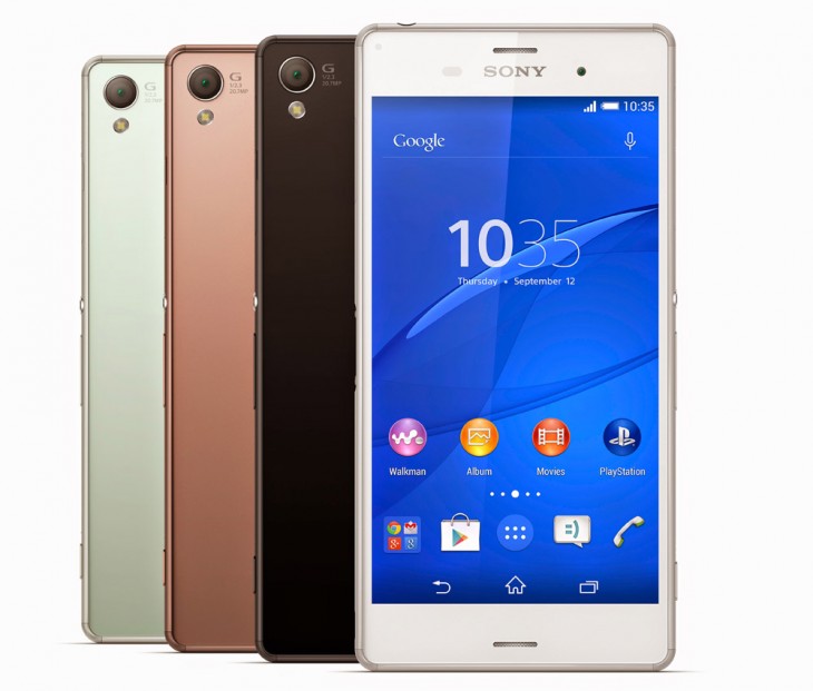 Sony Xperia Z3, Xperia Z3 Compact and Xperia E3 enter the mobile arena